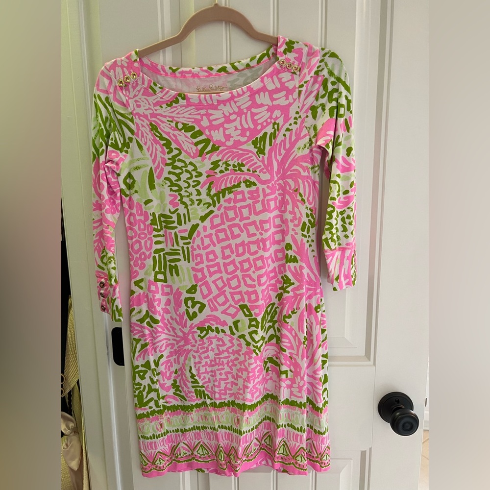 Lilly Pulitzer Pineapple print dress size XS